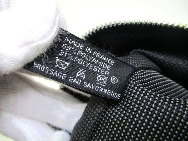 Photo11: HERMES Her Line Gray Canvas Garment bag Suits Bag Trabel bag  #a908