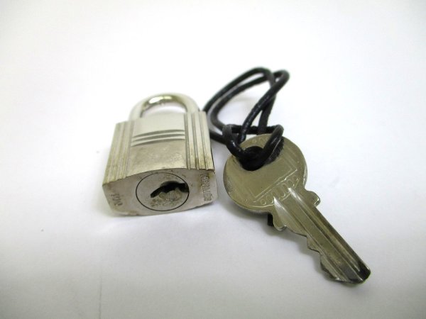 Photo12: HERMES Her Line Gray Canvas Garment bag Suits Bag Trabel bag  #a908