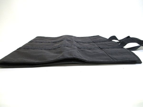 Photo3: HERMES Her Line Gray Canvas Garment bag Suits Bag Trabel bag  #a908