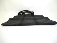 Photo5: HERMES Her Line Gray Canvas Garment bag Suits Bag Trabel bag  #a908 (5)