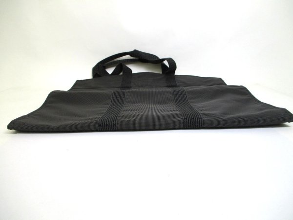 Photo5: HERMES Her Line Gray Canvas Garment bag Suits Bag Trabel bag  #a908