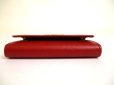 Photo5: PRADA Red Saffiano Metal Leather 6 Pics Key Chain #a909 (5)