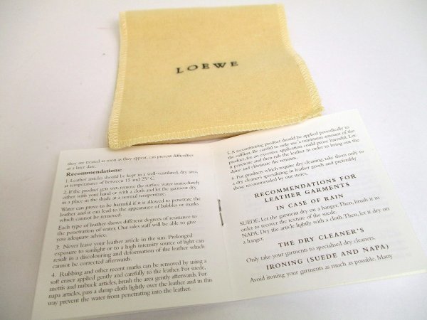 Photo11: LOEWE Anagram Black Leather Bifold Wallet Compact Wallet #a910