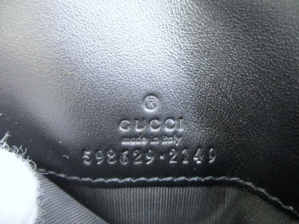Photo10: GUCCI GG Marmont Black Leather Bifold Wallet Compact Wallet #a913