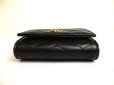 Photo5: GUCCI GG Marmont Black Leather Bifold Wallet Compact Wallet #a913 (5)