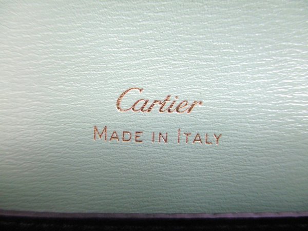 Photo10: Cartier Panthere de Cartier Mint Green Leather Gold H/W Mini Wallet #a915
