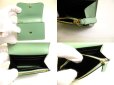 Photo8: Cartier Panthere de Cartier Mint Green Leather Gold H/W Mini Wallet #a915 (8)