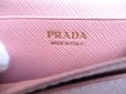 Photo10: PRADA Pink Saffiano Ribbon Leather Card Case Card Holder #a916 (10)