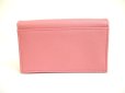 Photo2: PRADA Pink Saffiano Ribbon Leather Card Case Card Holder #a916 (2)