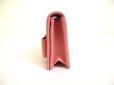 Photo3: PRADA Pink Saffiano Ribbon Leather Card Case Card Holder #a916 (3)