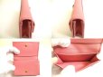 Photo8: PRADA Pink Saffiano Ribbon Leather Card Case Card Holder #a916 (8)