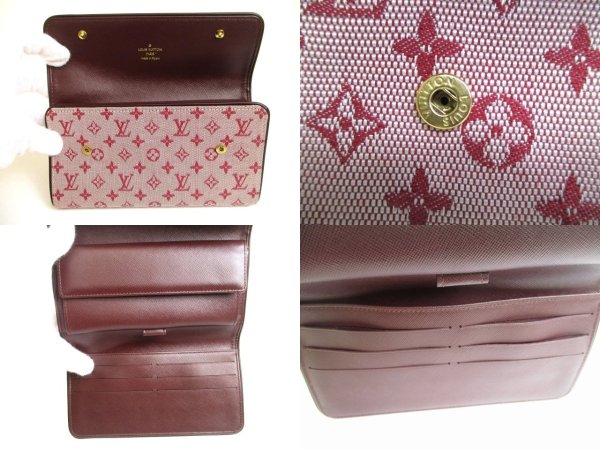 Photo8: LOUIS VUITTON Monogram Mini Cherry Canvas Trifold Wallet International #a918