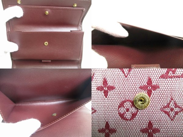 Photo9: LOUIS VUITTON Monogram Mini Cherry Canvas Trifold Wallet International #a918