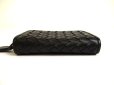 Photo5: BOTTEGA VENETA Intrecciato Black Leather Zipped Card Case Coin Purse #a920 (5)