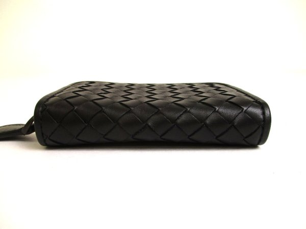 Photo5: BOTTEGA VENETA Intrecciato Black Leather Zipped Card Case Coin Purse #a920