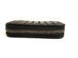 Photo6: BOTTEGA VENETA Intrecciato Black Leather Zipped Card Case Coin Purse #a920 (6)