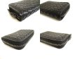 Photo7: BOTTEGA VENETA Intrecciato Black Leather Zipped Card Case Coin Purse #a920 (7)