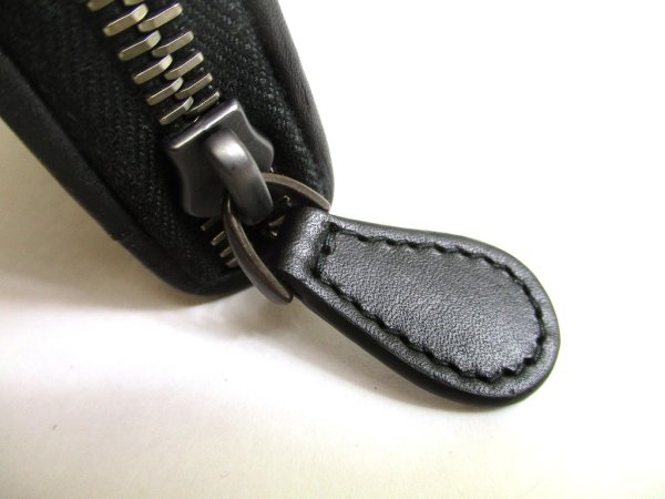 Photo9: BOTTEGA VENETA Intrecciato Black Leather Zipped Card Case Coin Purse #a920