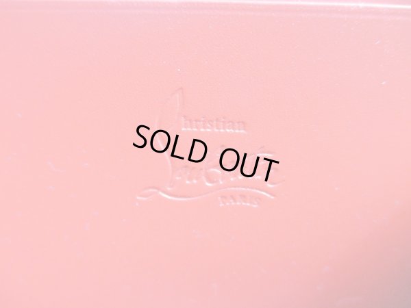 Photo10: Christian Louboutin Panettone Black Leather Round Zip Coin Purse #a923