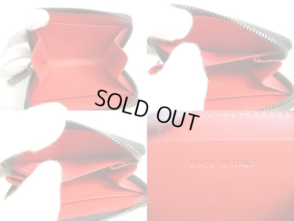 Photo9: Christian Louboutin Panettone Black Leather Round Zip Coin Purse #a923