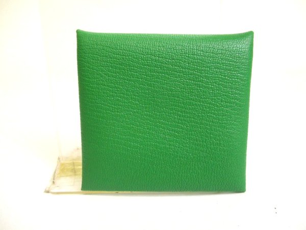 Photo2: HERMES Bamboo & Rose darling Chevre Myzore Leather Coin Purse Bastia #a925