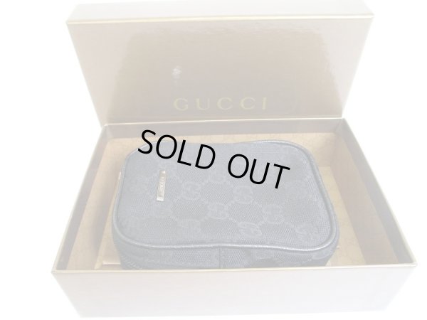 Photo12: GUCCI Black GG Canvas Cigarette Case Pouch #a930