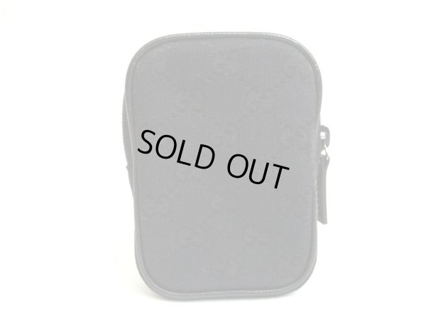 Photo2: GUCCI Black GG Canvas Cigarette Case Pouch #a930