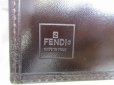 Photo10: FENDI Zucca Khaki Canvas Brown Leather Bifold Wallet Compact Wallet #a934 (10)