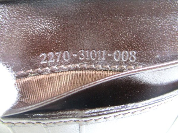 Photo11: FENDI Zucca Khaki Canvas Brown Leather Bifold Wallet Compact Wallet #a935