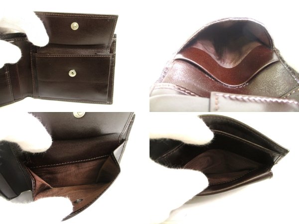 Photo9: FENDI Zucca Khaki Canvas Brown Leather Bifold Wallet Compact Wallet #a935