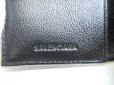 Photo10: BALENCIAGA Gray Glitter Leather Silver H/W 6 Pics Key Chain #a936 (10)