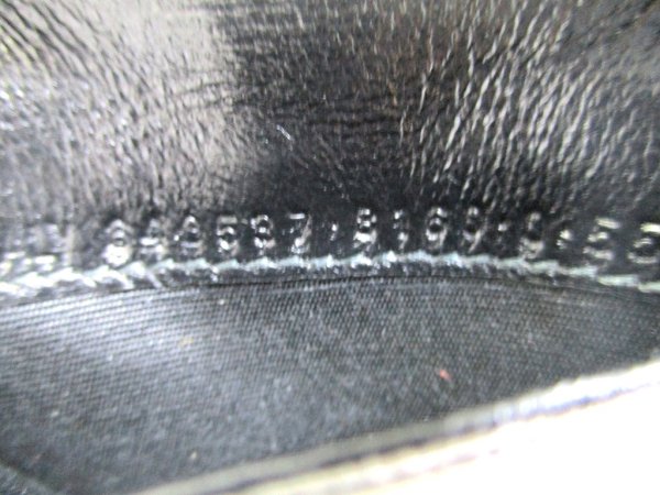 Photo11: BALENCIAGA Gray Glitter Leather Silver H/W 6 Pics Key Chain #a936