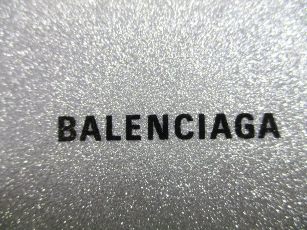 Photo12: BALENCIAGA Gray Glitter Leather Silver H/W 6 Pics Key Chain #a936