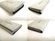 Photo7: BALENCIAGA Gray Glitter Leather Silver H/W 6 Pics Key Chain #a936 (7)