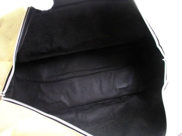 Photo8: Salvatore Ferragamo Logo Plate Beige Canvas Boston bag Travel bag #a937