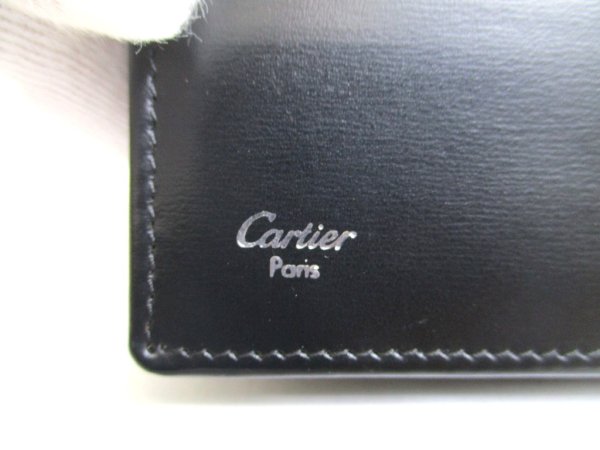 Photo10: Cartier Pasha de Cartier Black Leather Bifold Long Flap Wallet Purse #a941