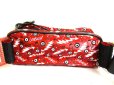 Photo2: Christian Louboutin Red Nylon Waist Packs Belt Bag Pouch #a946 (2)