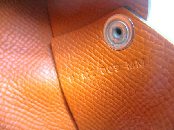 Photo11: HERMES Veau Epson Veau Epson Leather Card Case Card Holder Calvi #a947