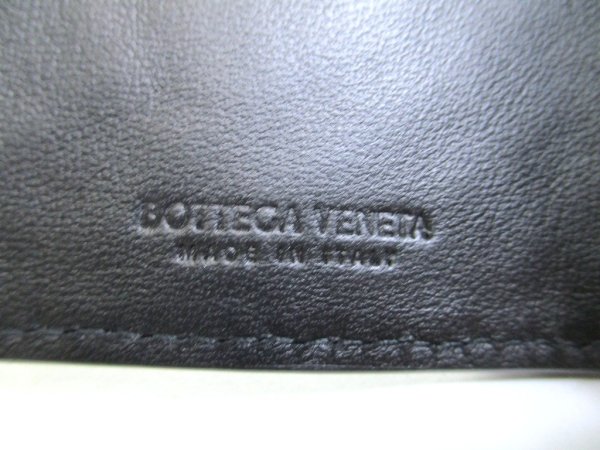 Photo10: BOTTEGA VENETA Black Leather Silver H/W 6 Pics Key Chain #a949