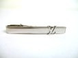 Photo11: LOUIS VUITTON Silver Steel LV Motif Necktie Pin Tie Clip #a955 (11)
