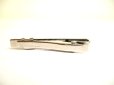 Photo2: LOUIS VUITTON Silver Steel LV Motif Necktie Pin Tie Clip #a955 (2)