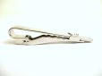 Photo5: LOUIS VUITTON Silver Steel LV Motif Necktie Pin Tie Clip #a955 (5)