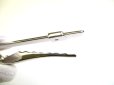 Photo7: LOUIS VUITTON Silver Steel LV Motif Necktie Pin Tie Clip #a955 (7)