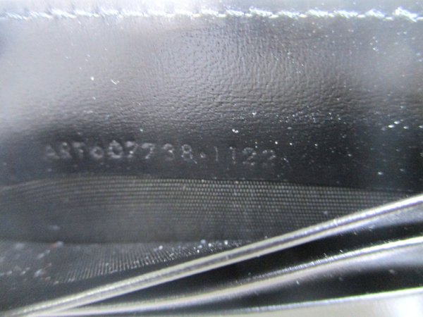 Photo11: Saint Laurent YSL Black Leather Gold H/W Bifold Bill Wallet #a956