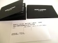 Photo12: Saint Laurent YSL Black Leather Gold H/W Bifold Bill Wallet #a956 (12)