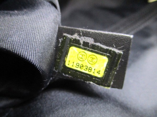 Photo11: CHANEL New Travel Black Nylon Leather Tote Bag Hand Bag Shoppers Bag #a958