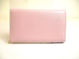 Photo2: PRADA Light Pink Saffiano Metal Leather 4 Pics Key Chain #a959 (2)