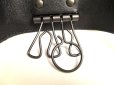 Photo9: BOTTEGA VENETA Black Leather Silver H/W 4 Pics Key Chain #a960 (9)
