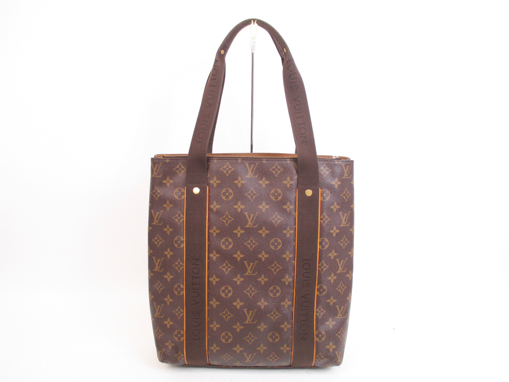 LOUIS VUITTON Monogram Leather Brown Tote Bag Cabas Beaubourg #4130 - Authentic Brand Shop TOKYO&#39;s