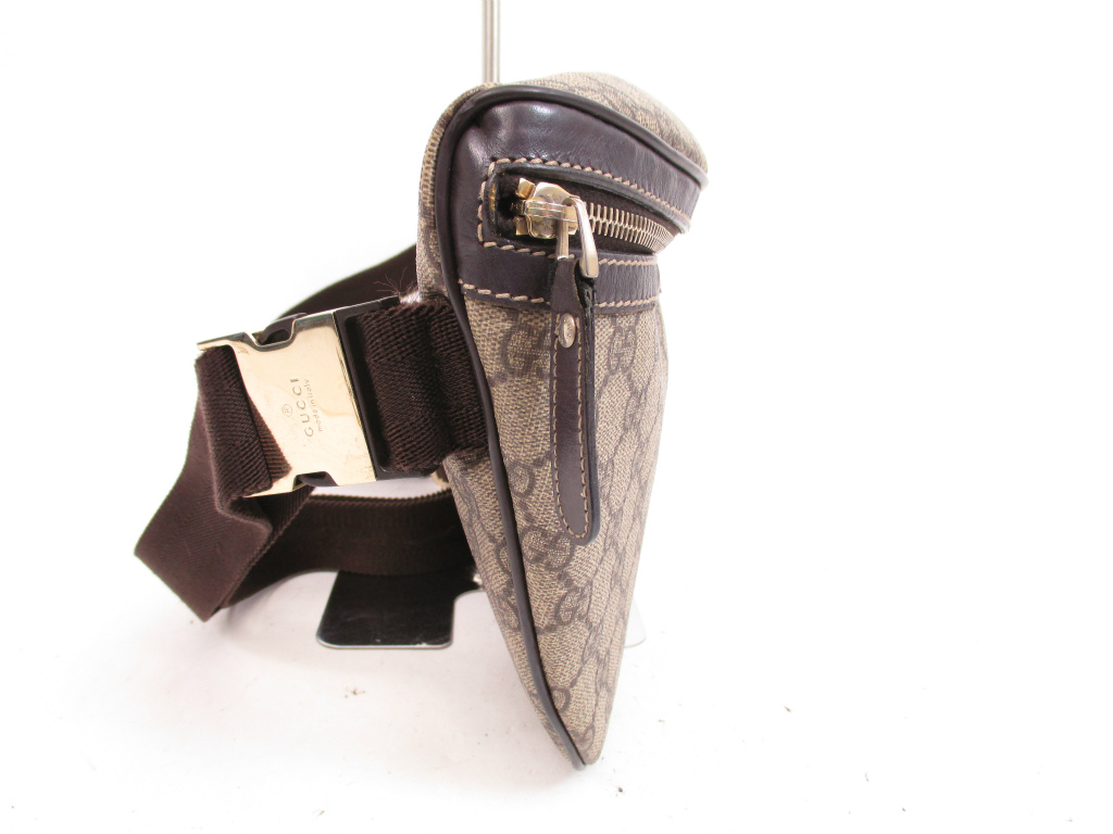 GUCCI GG Plus PVC Brown Fanny&Waist Packs Belt Bag Purse #4260 - Authentic Brand Shop TOKYO&#39;s
